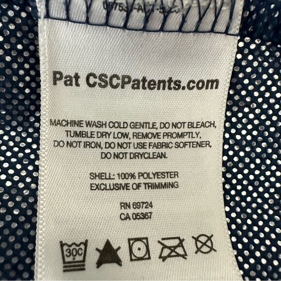 Columbia Blue Half Zip Fleece Jacket Men Size Large Omni Heat Thermal Comfort - Picture 11 of 12